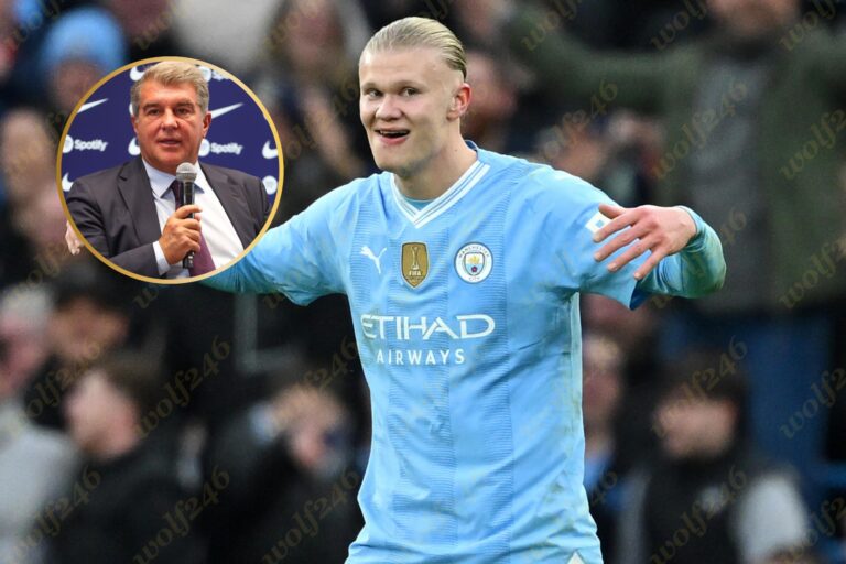 មេធំ Laporta តបបែបនេះ ក្រោយត្រូវបានសួរពាក់ព័ន្ធនឹង Haaland